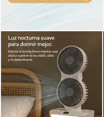 Ventilador doble cabezal automático
