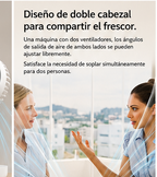 Ventilador doble cabezal automático