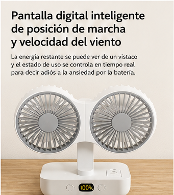 Ventilador doble cabezal automático