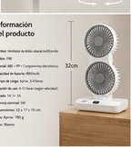 Ventilador doble cabezal automático